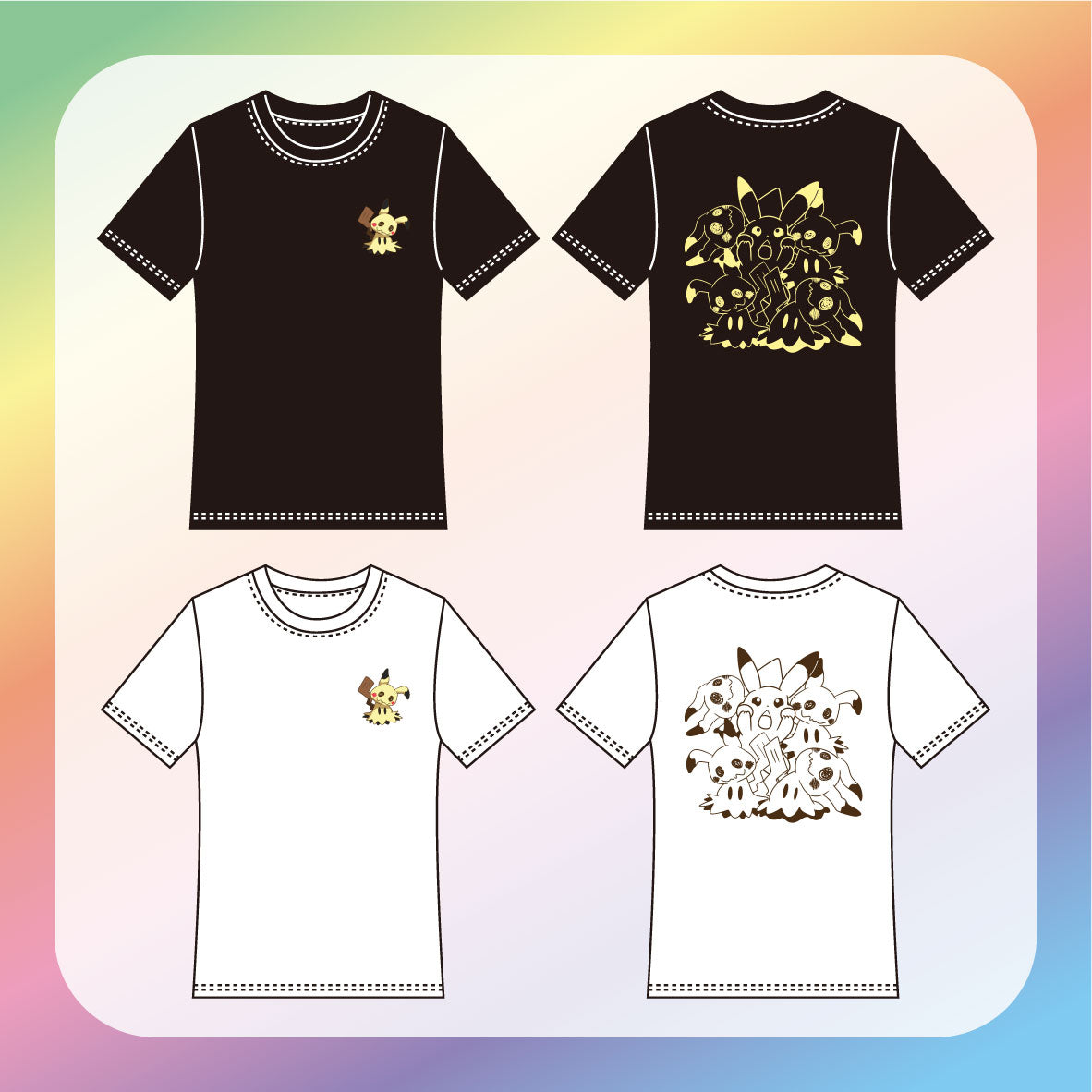 [POKEMON]  謎擬Q(4隻) T-SHIRT 同人二創