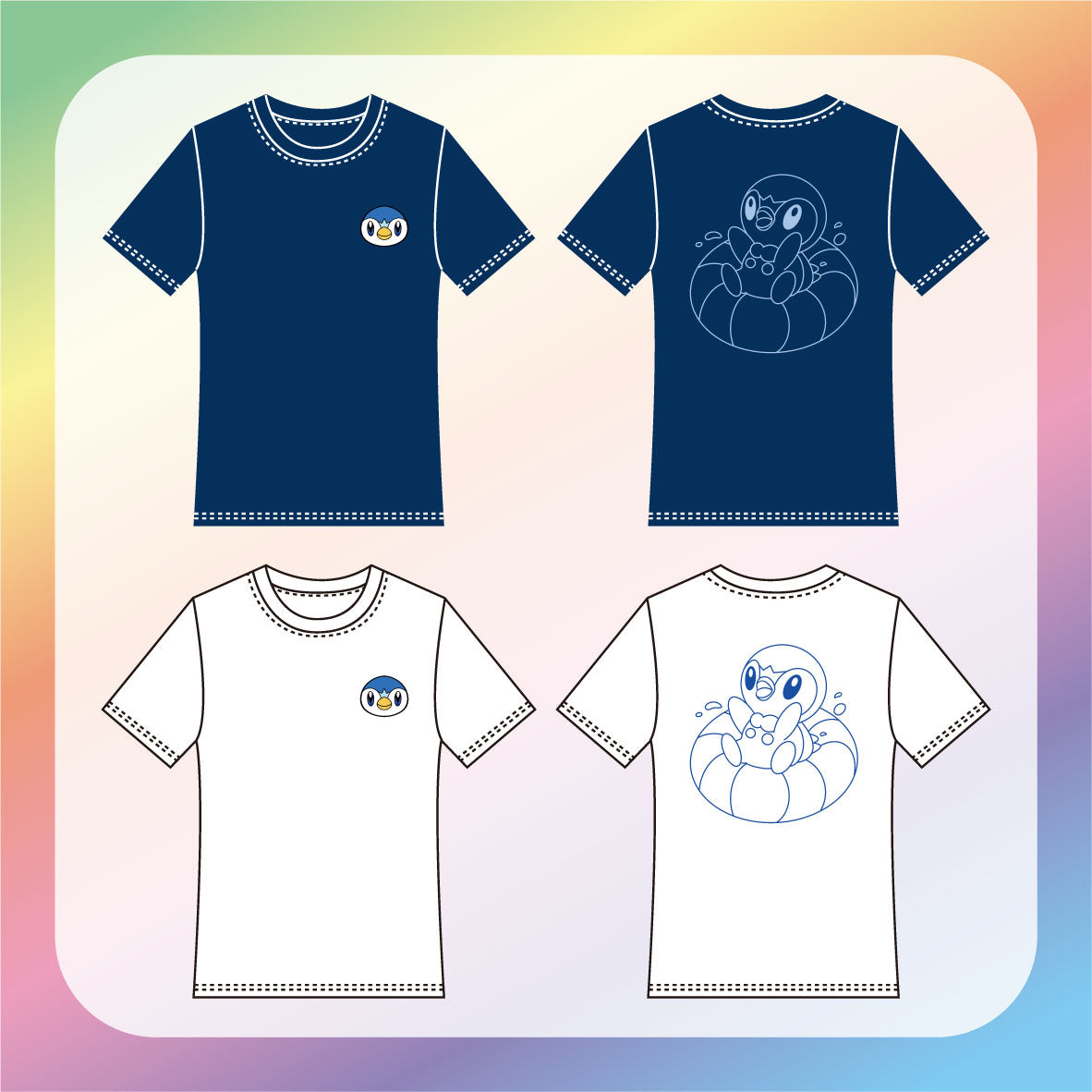 [POKEMON]  波加曼 (救生圈) T-SHIRT 同人二創